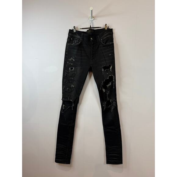 Amiri Denim Side Logo Jeans Used 30 - Picture 1 of 4